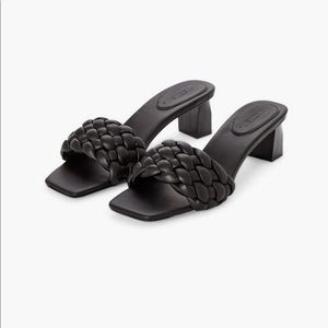 Just fab braided strap heeled sandals